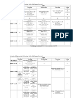 Time Table (Spring-2021)