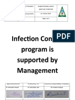 20.09 Infection Control Program Is Supported by Management
