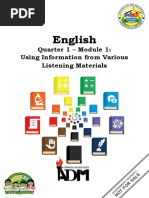 English 10 Module 1