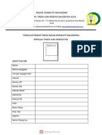 Form Pendaftaran BEM STIKES Assyifa Aceh