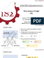 Optoelectronics: Wave Nature of Light (II)