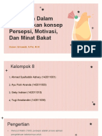 Konsep Persepsi, Motivasi Dan Minat Bakat