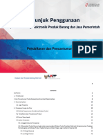 USER GUIDE Pencantuman - Pendaftaran Produk Katalog Elektronik (Pra Katalog) - Penyedia (17 Mei 2022)