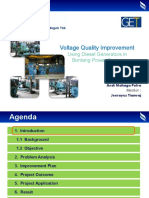 Voltage Quality Improvement: Using Diesel Generators in Bontang Power System
