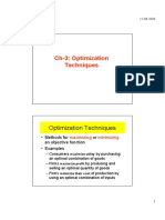 Chapter 3 Optimisation Techniques
