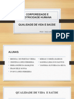 QUALIDADE DE VIDA - PROF TIAGO - ALUNAS 1 ° PERIODO FISIOTERAPIA - Corrigido