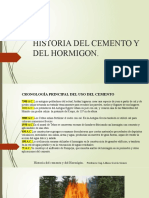 Historia Del Cemento y Del Hormigon