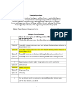 Database Management System Multiple Choice Questions