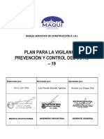 Plan para la vigilancia y prevención del COVID-19 en obra de construcción