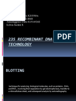 235 Recombinant DNA Technology Blotting