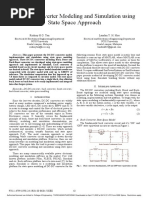 DC-DC Converter Modeling and Simulation Using State Space Approach