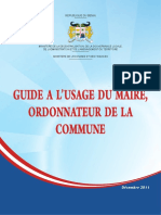 11. Guide a l’Usage Du Maire Ordonnateur de La Commune