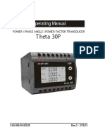 Theta 30P: Operating Manual