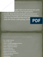 Development of Management Thought