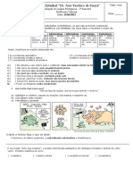 Avaliação 3º Ano 1 - Período Composto