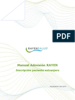 Software RAYEN - Manual Paciente Extranjero