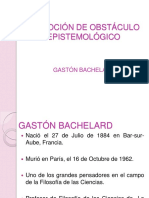La noción de obstáculo epistemológico según Gastón Bachelard