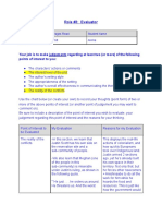 Lit Circle Role 3 Evaluator