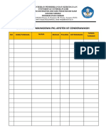 Daftar Absen Mahasiswa PKL Apotek KF Cenderawasih