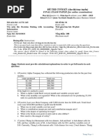 ACTG 243 Decision Making With Accounting Information Final Exam 01