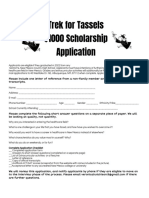Trek Scholarship Application 2020