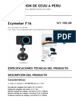 Ecymeter f16 - Importacion de Eeuu A Peru