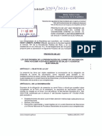 Ley Que Exonera de La Presentación Del Carné de Vacunación Contra La Covid - 19, para Acceder A Establecimientos de Salud y Eventos Electorales