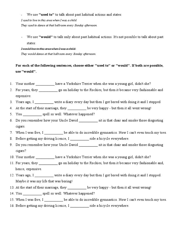 For Each of The Following Sentences, Choose Either 
