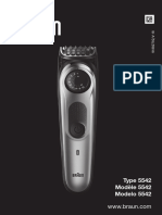 Braun Type 5542 Beard Trimmer User Manual