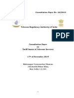 Consultation Paper No. 22/2019: Mahanagar Doorsanchar Bhawan Jawaharlal Nehru Marg New Delhi 110 002