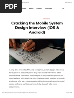 Cracking The Mobile System Design Interview (iOS & Android)