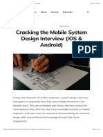 Cracking The Mobile System Design Interview (iOS & Android)