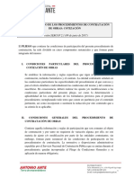 Modelo de Pliego de Los Procedimientos de Contratación de Obras: Cotización