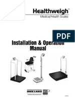 Healthweigh: Installation & Operation Manual