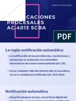 Notificaciones Procesales Segun Ac. 4013