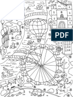 London Eye Coloring Page