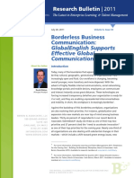 Borderless Business Communication:: Globalenglish Supports Effective Global Communication