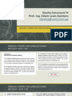 Diseño Estructural IV - Análisis y Diseño Por Cargas de Sismo