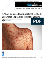 37% of Measles Cases Analyzed in The US in 2015 Were Caused by The MMR Vaccine - Collective Evolution