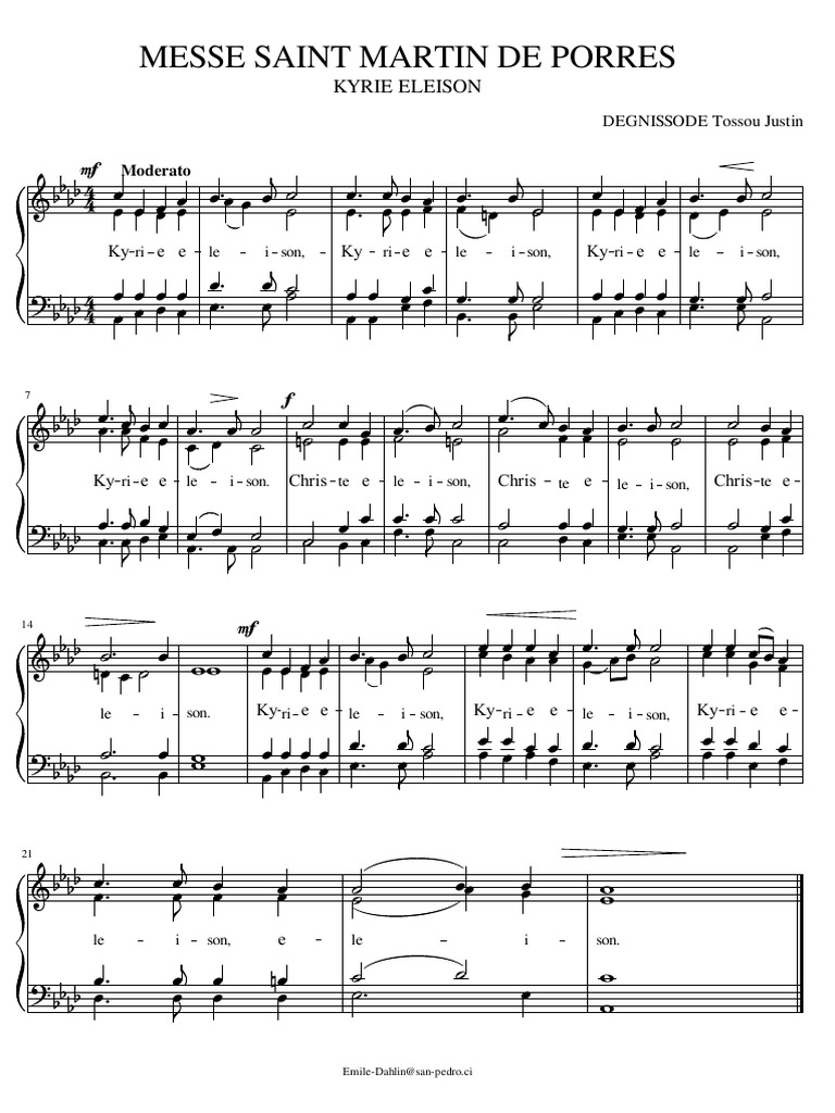 Messe Saint Martin de Porres Kyrie Eleison PDF