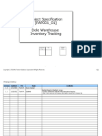 Specification Sheets - PAP001 - 01 - DoleInventory - v1.1