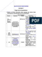 Actividad 1 Actividad 1 Origen de Los Computadores Origen de Los Computadores
