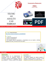 Conservación y Restauración FISICA (CEAPV-C228): Técnicas Analíticas Básicas