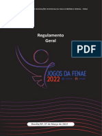 Regulamento Geral - Jogos Da Fenae 2022