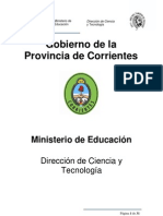 Reglamento Feria de Ciencias y Tecnología Provincia de Corrients