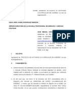 Solicitud de Regularizacion de Actividad Cocurricular