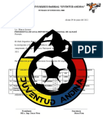 Registro de jugadores del Club Deportivo Básico Barrial Juventud Andina