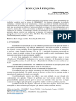 INTRODUÇÃO À PESQUISA. Paper.1