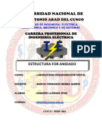 Tarea Estructura For Anidado