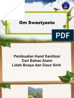 Pembuatan Hand Sanitizer